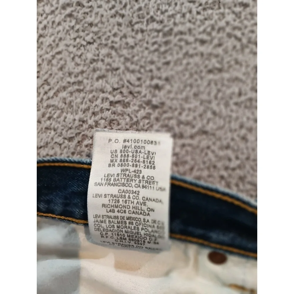 Levi's 501‎ Jeans 38x34 Men Blue Straight Fit Button Fly Denim Classic Mexico